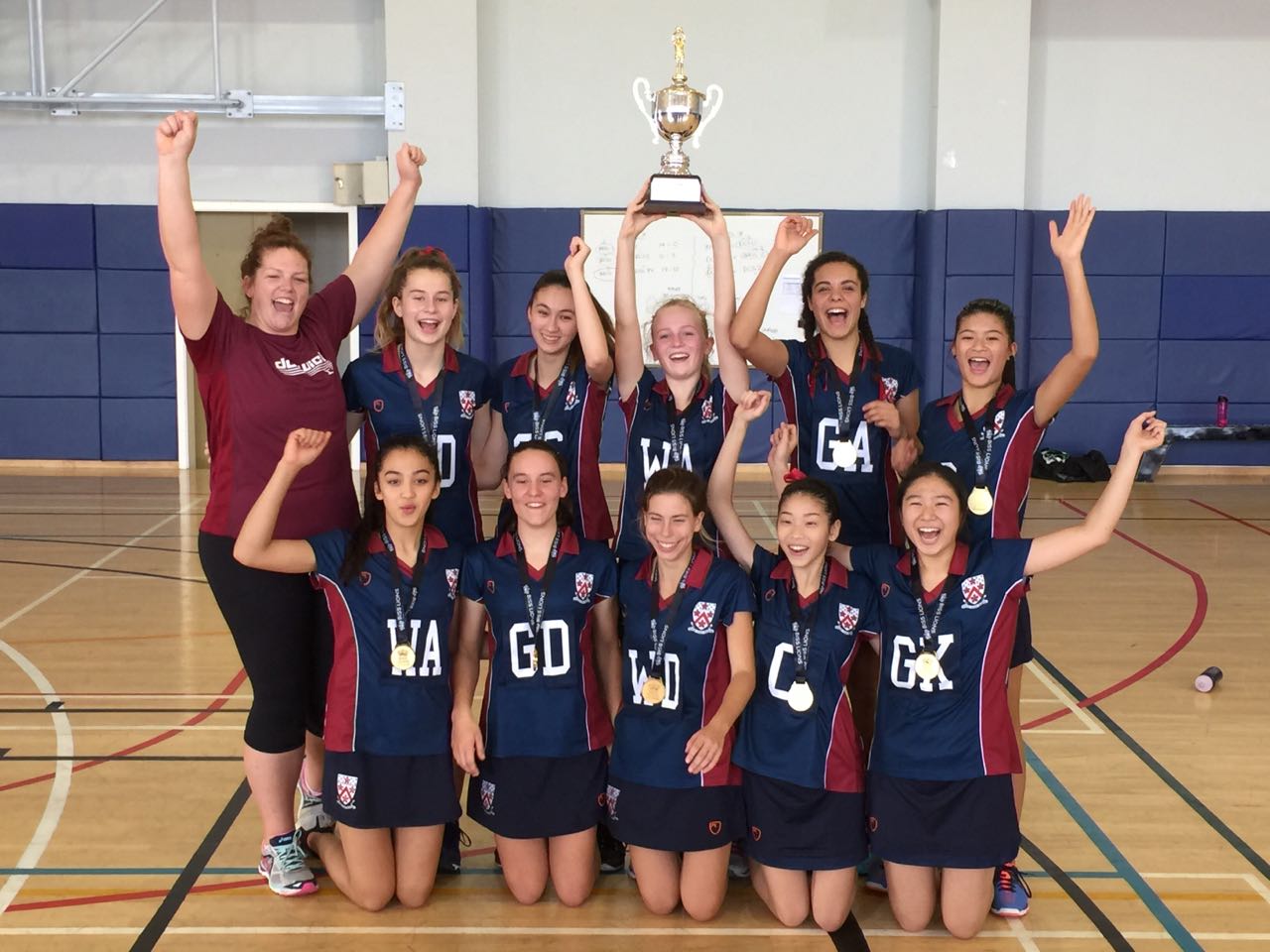 Mao with the DCSPD netball team