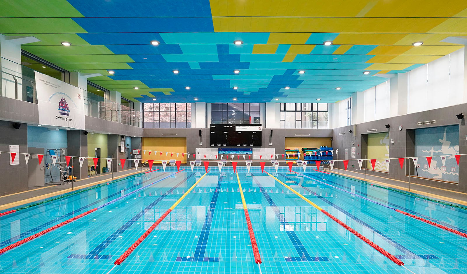 25-meter Olympic size swimming pool at the Dulwich Pudong Sports Centre