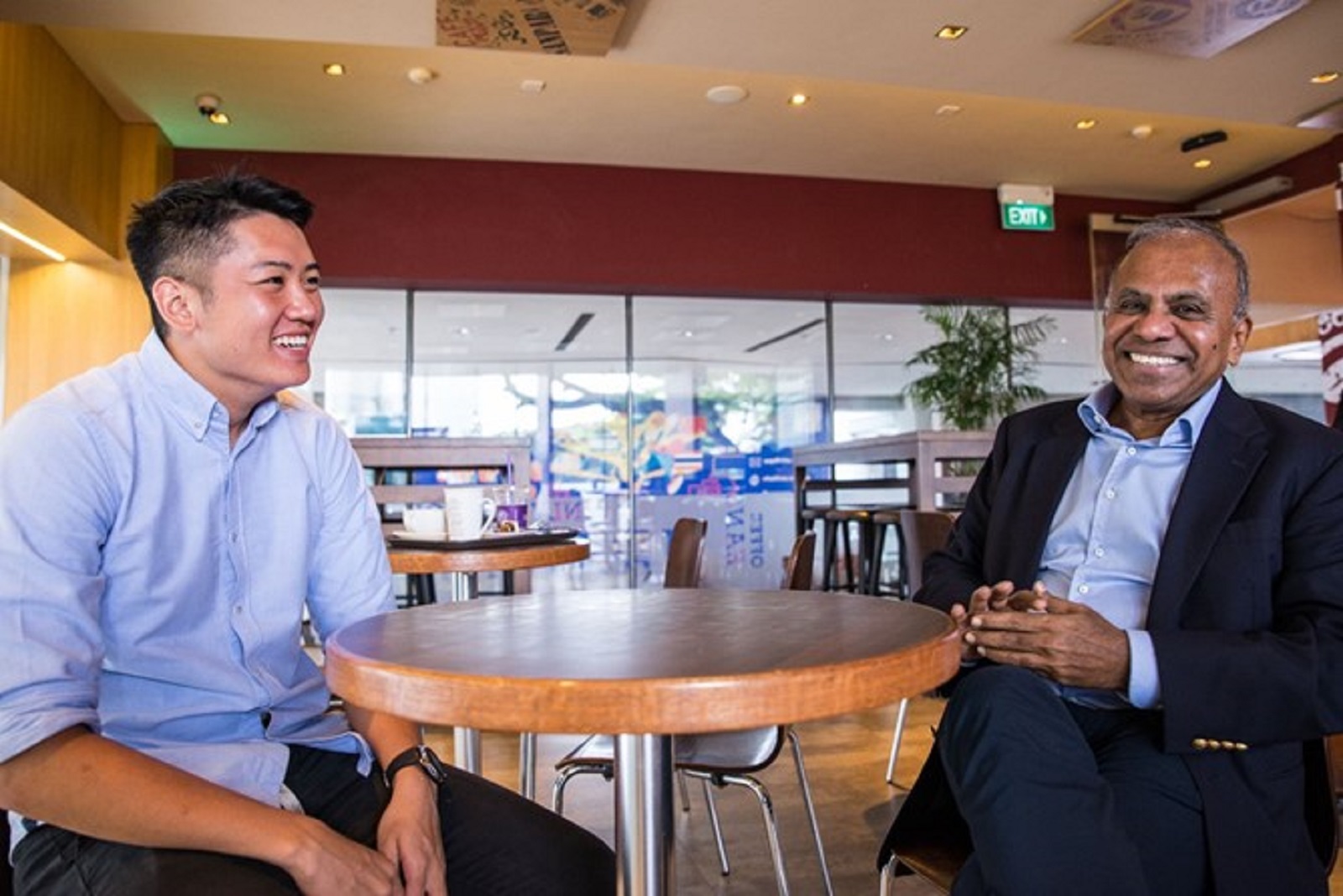 Recent photo of Bryan with the President of NTU
