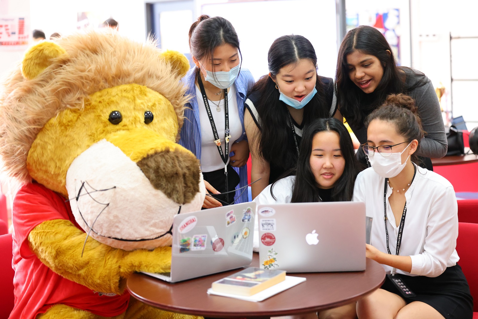 Students at IB Common room