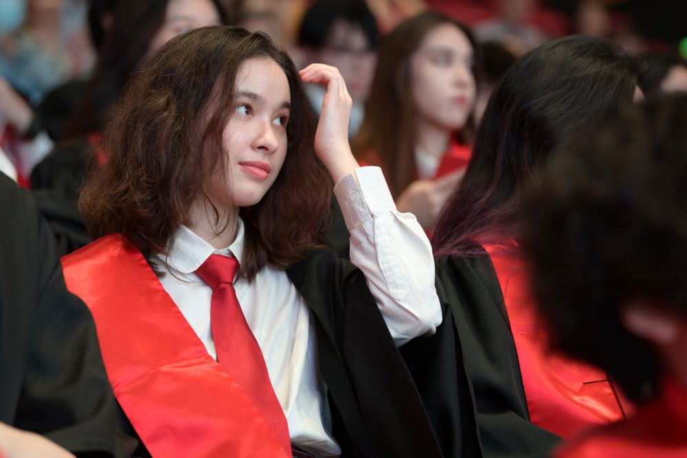 Kyra at Y13 graduation ceremony