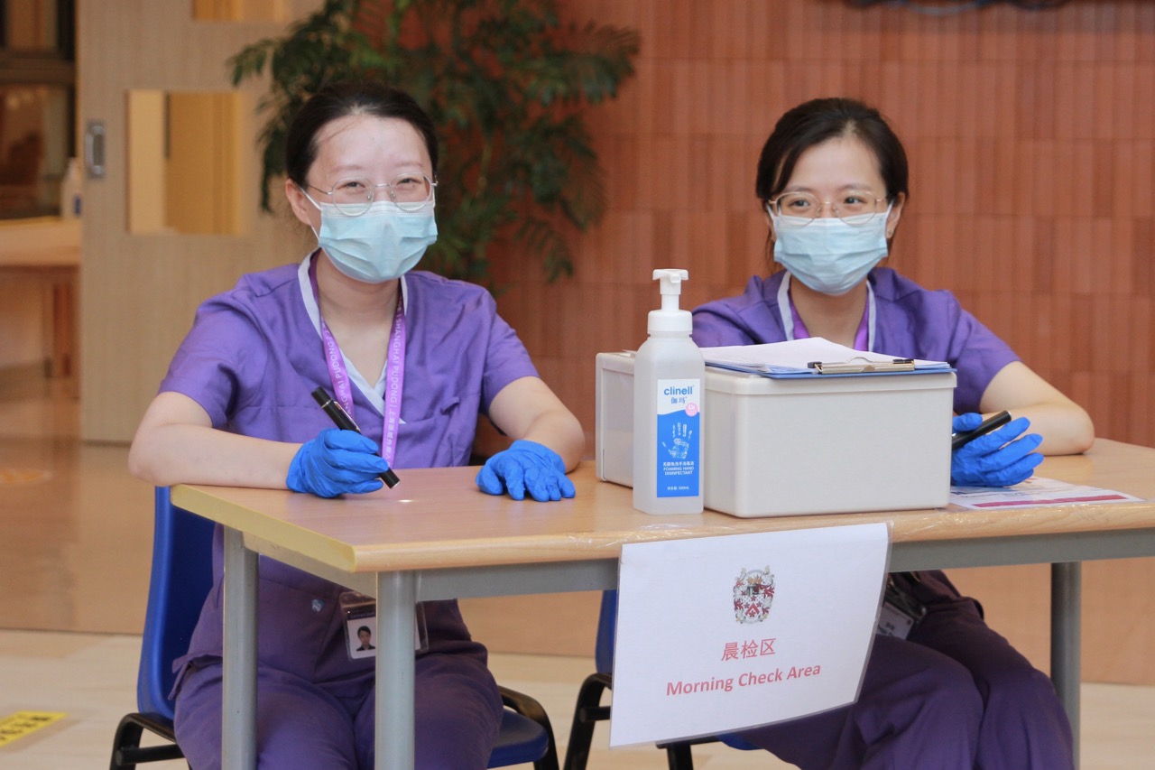 Our College nurses keep us healthy - 辛苦了!