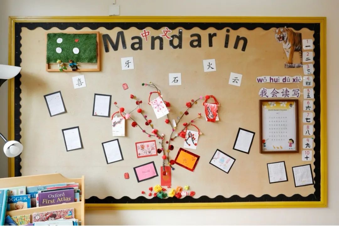 Chinese decorations in the classroom