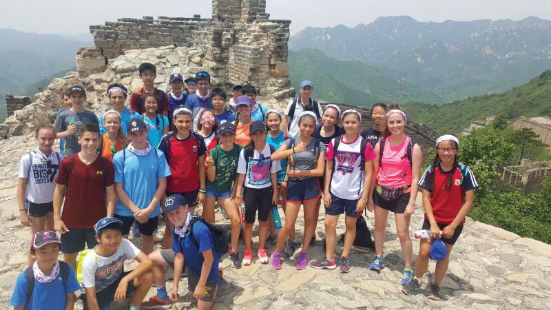 Dulwich Pudong students at the Great Wall
