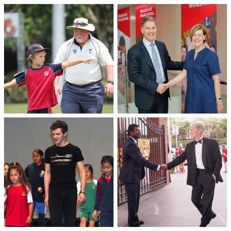 Mike Gatting, William Fey, the granddaughter of Sir Ernest Shackleton, and the Riverdance team
