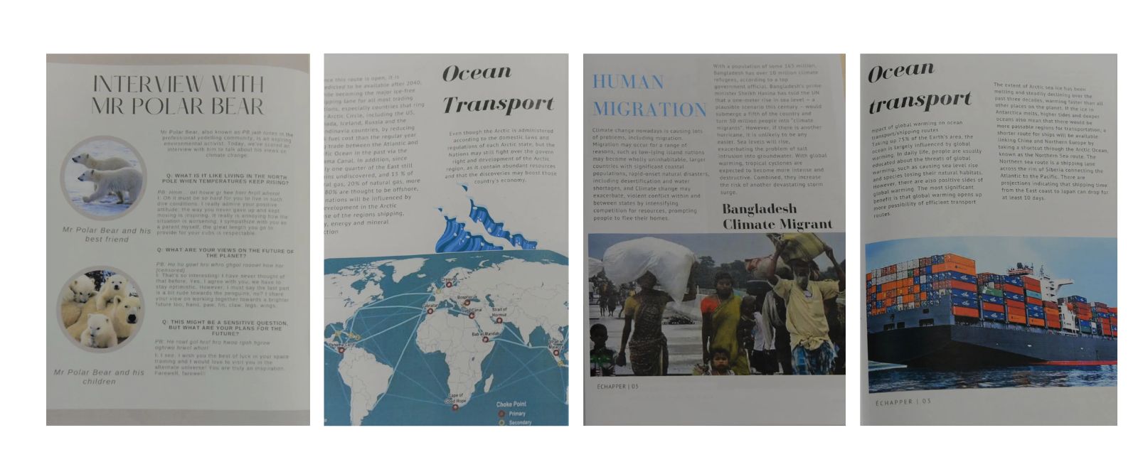 A sneak peek for Year 12 magazine pages