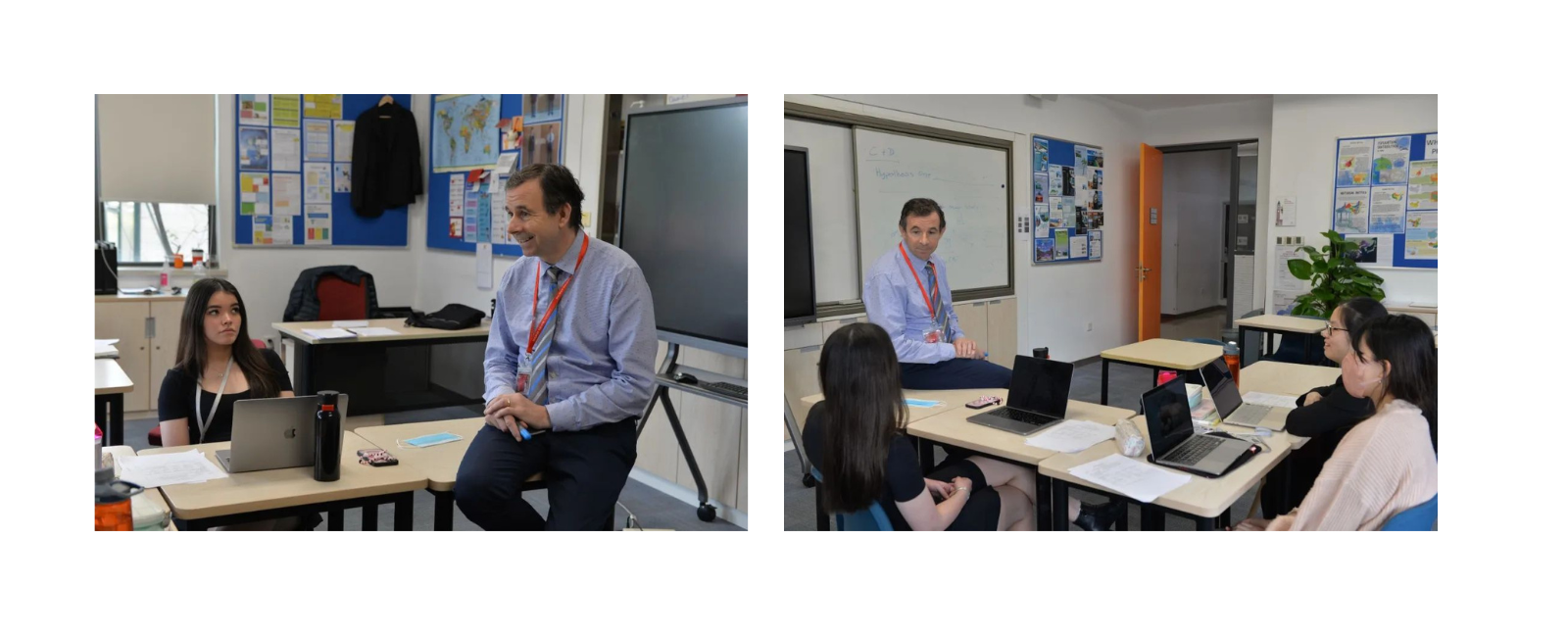 Mr Kevin Huntley is teaching geography.