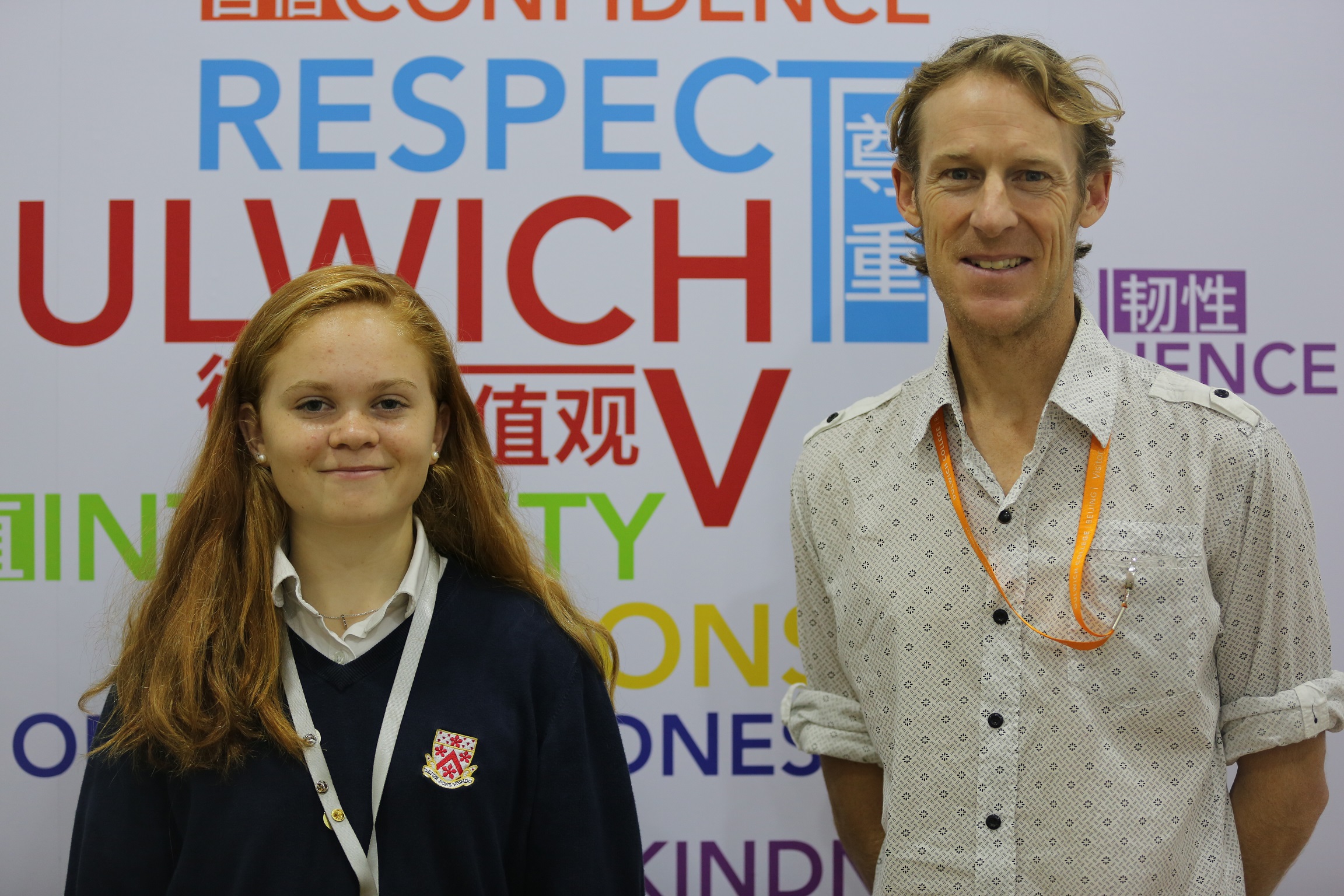 Ella R interviewing d'Arcy Lunn