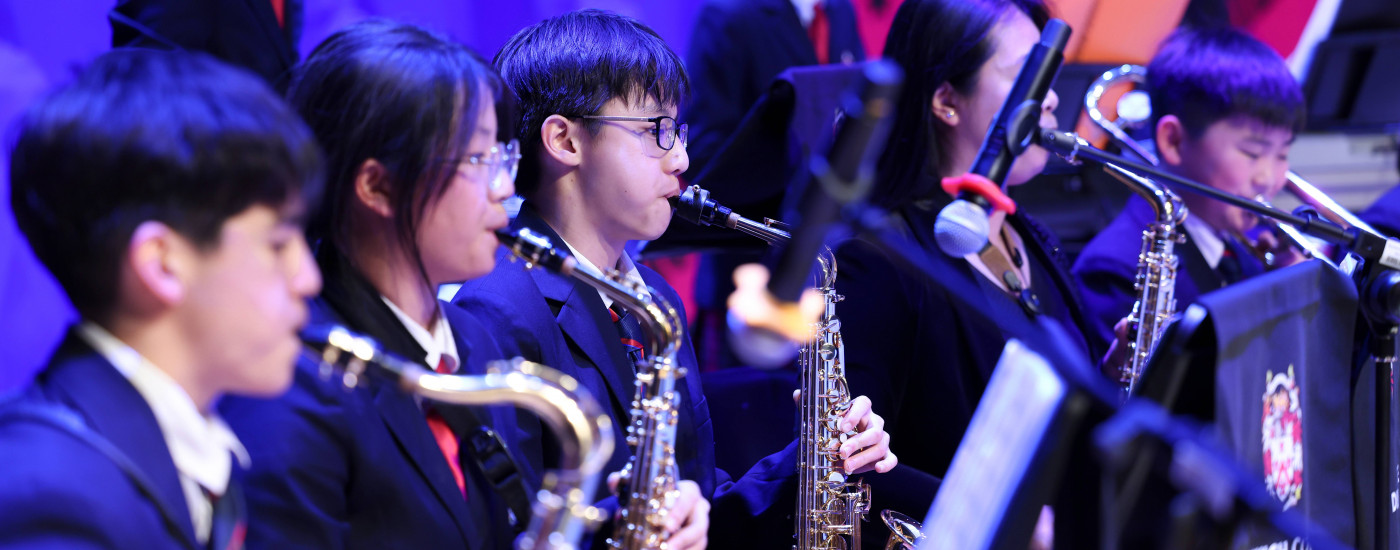 Orchestra band performing