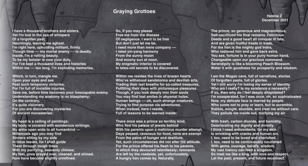 Helena的诗歌作品Graying Grottoes