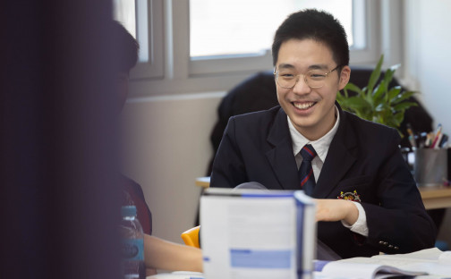 School Boys Laughing